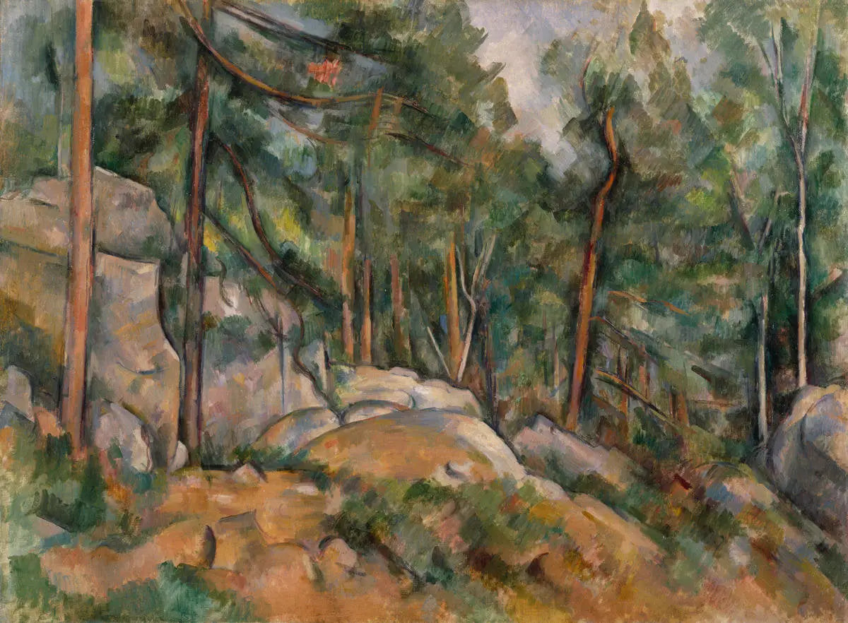 Reproduction du tableau « Forest Interior - Paul Cézanne » par Alpha Reproduction en peinture à l’huile