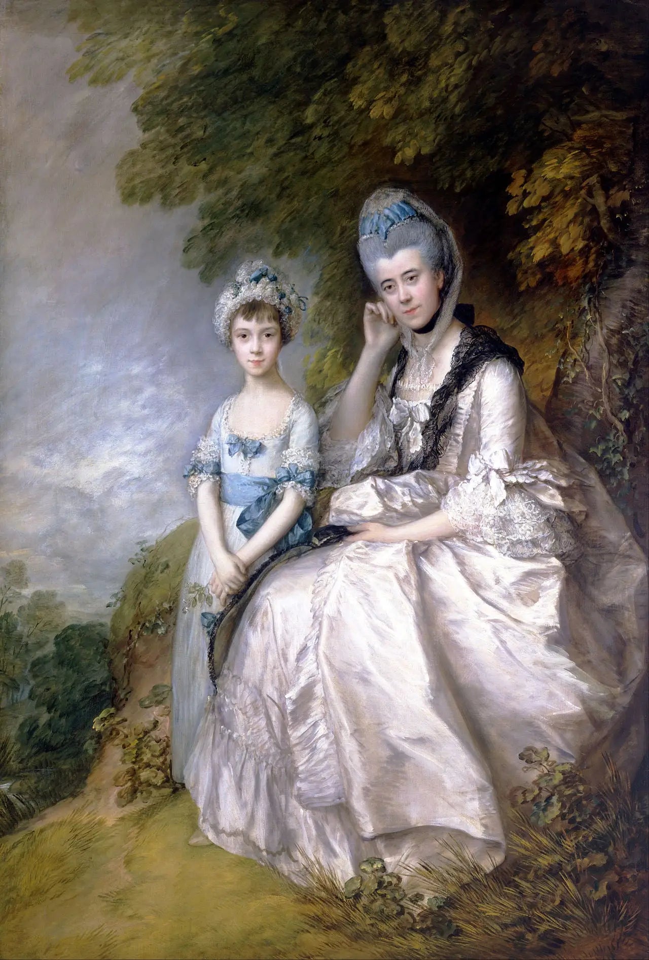 Hester comtesse de Sussex et sa fille Lady Barbara Yelverton - Thomas Gainsborough - Alpha Reproduction