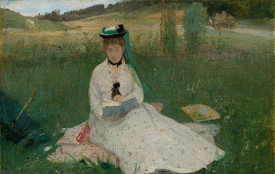 Reproduction du tableau « L'ombrelle verte - Berthe Morisot » par Alpha Reproduction en peinture à l’huile