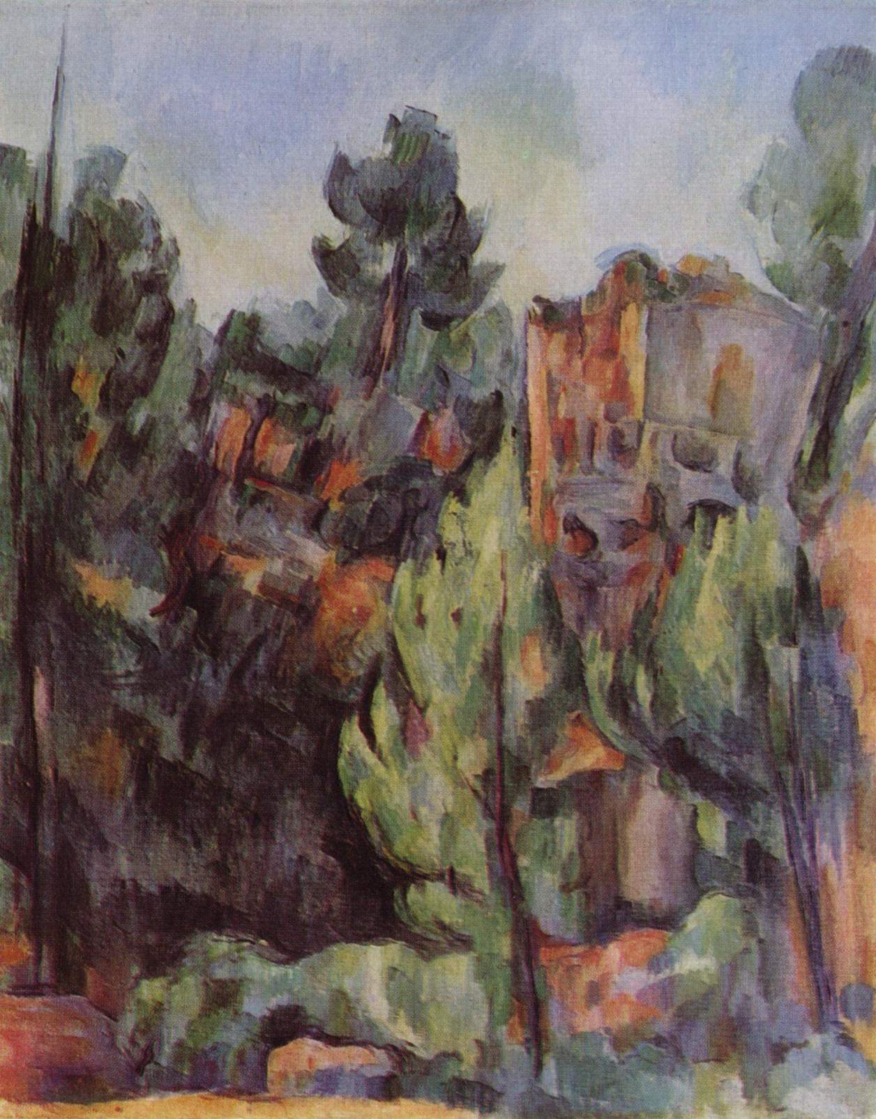 Reproduction du tableau « La Carrière de Bibémus - Paul Cézanne » par Alpha Reproduction en peinture à l’huile