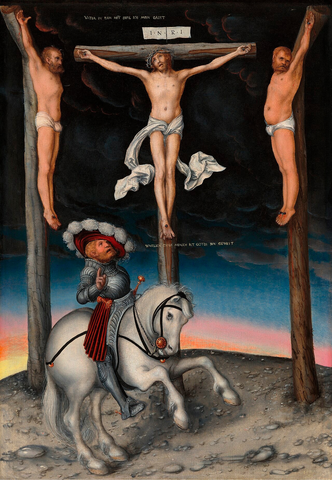 La Crucifixion avec la conversion du centurion - Lucas Cranach the Elder