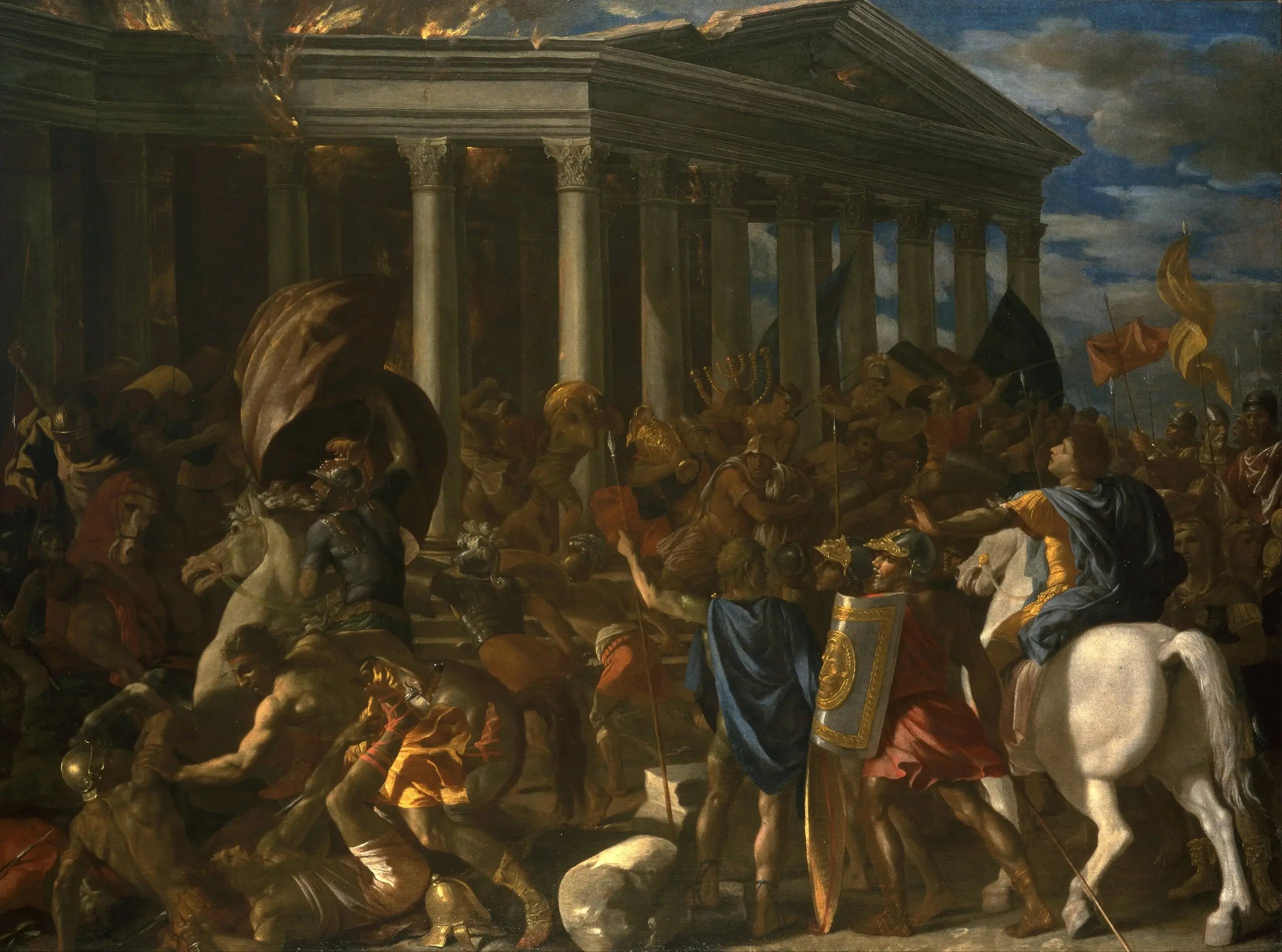 La Destruction du temple de Jérusalem - Nicolas Poussin - Alpha Reproduction