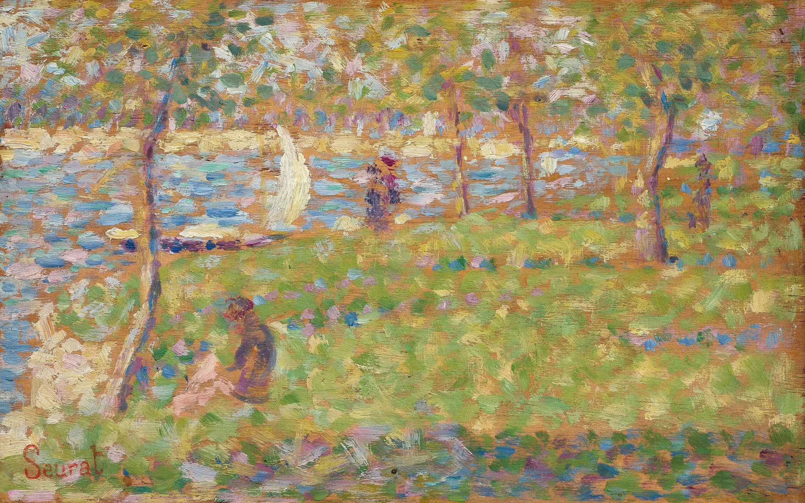 Reproduction du tableau « La Grande Jatte (Étude II) - Georges Seurat » par Alpha Reproduction en peinture à l’huile