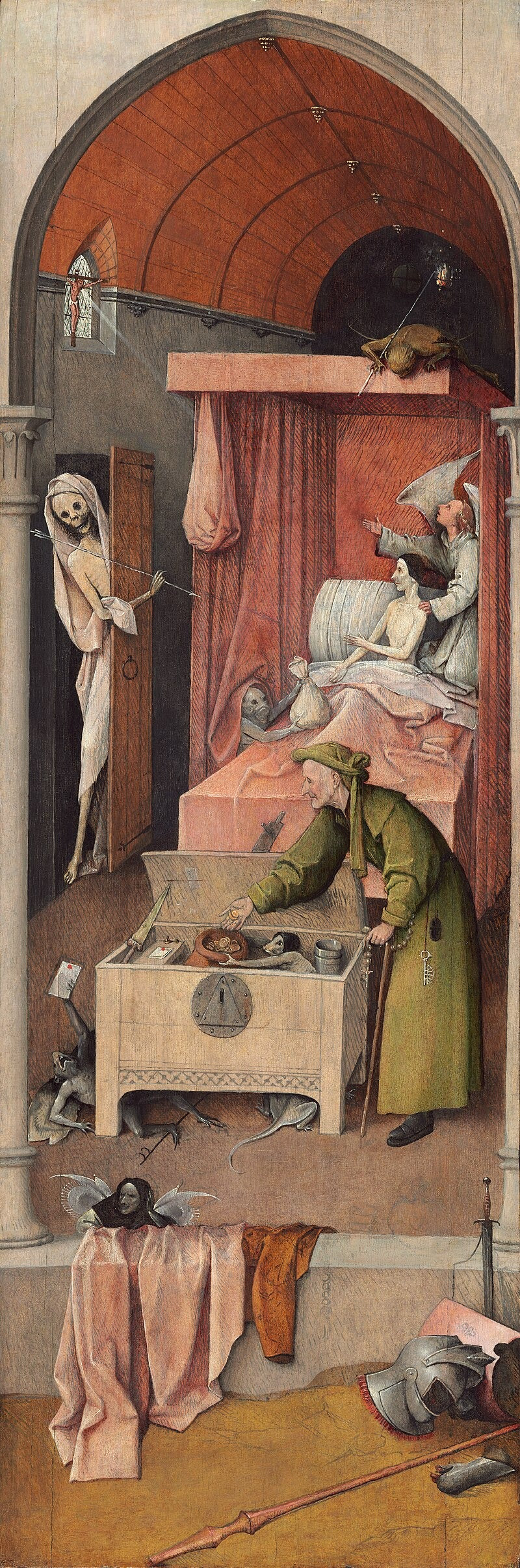 ความตายของคนตระหนี่ - Hieronymus Bosch