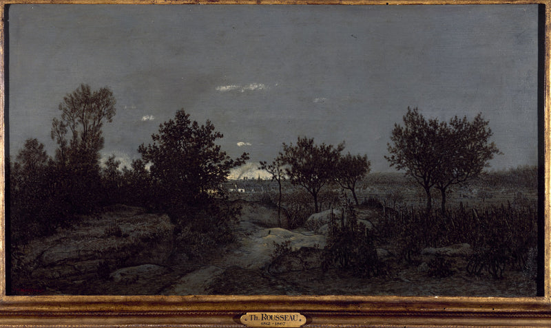 La campagne au lever du jour - Théodore Rousseau