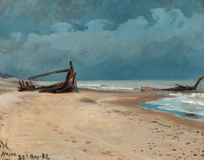 ชายหาดของ Højen. - Peder Severin Krøyer