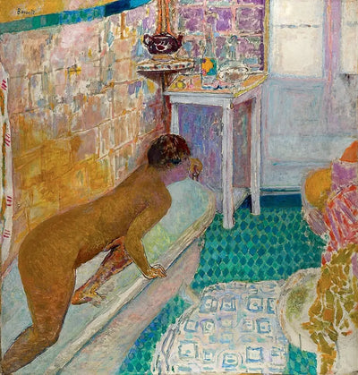 Reproduction du tableau « La sortie de la baignoire - Pierre Bonnard » par Alpha Reproduction en peinture à l’huile