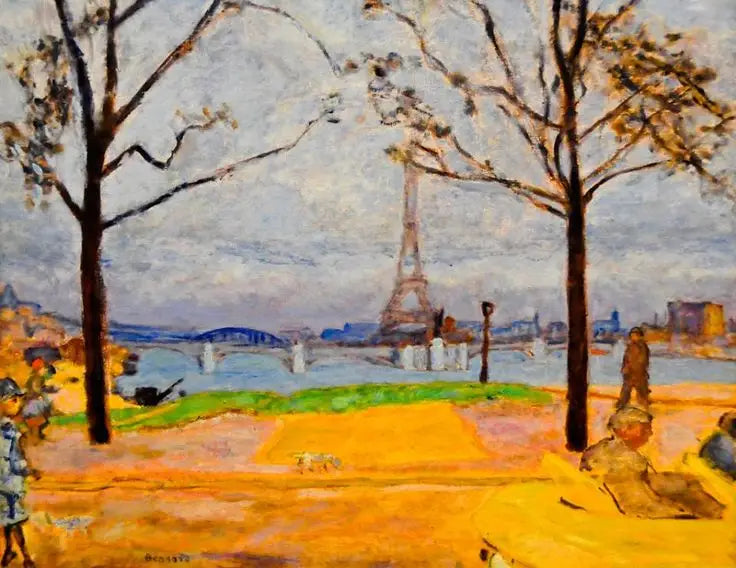 Reproduction du tableau « Le pont de Grenelle et la tour Eiffel - Pierre Bonnard » par Alpha Reproduction en peinture à l’huile