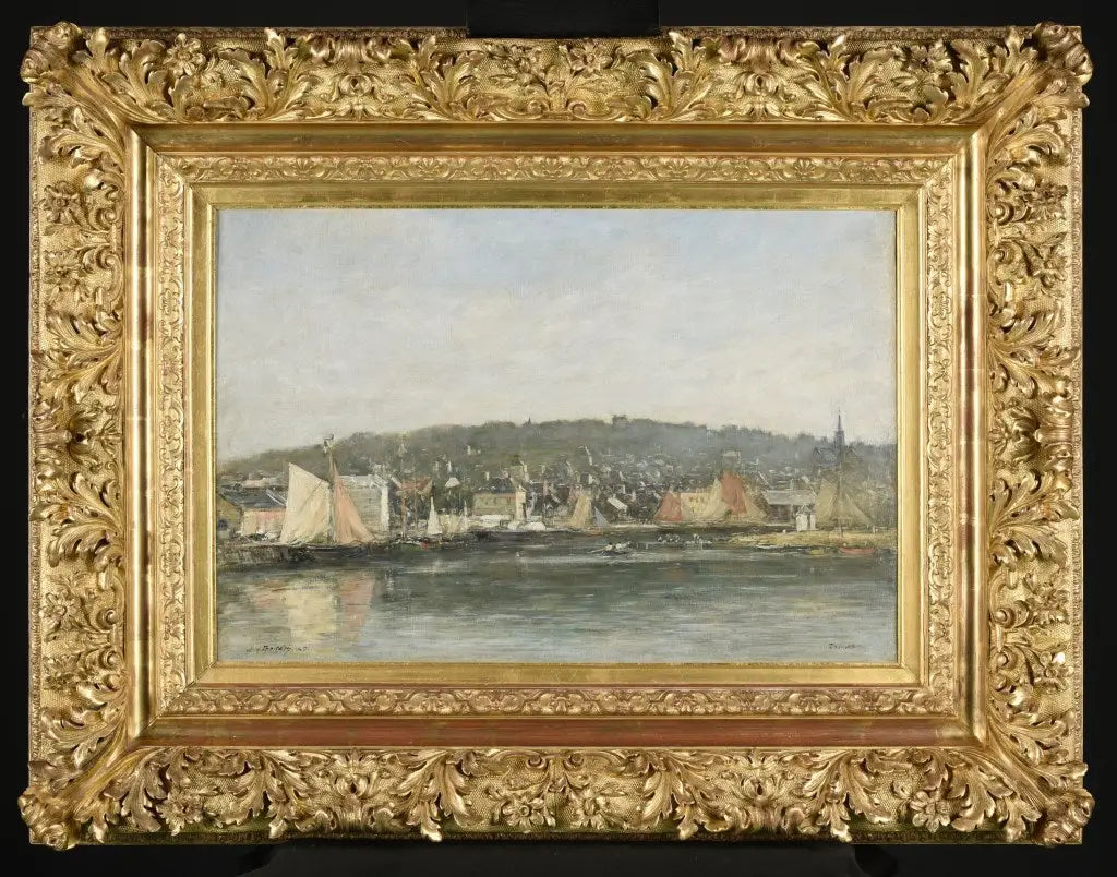 Le port de Trouville le matin - Eugène Boudin - Alpha Reproduction