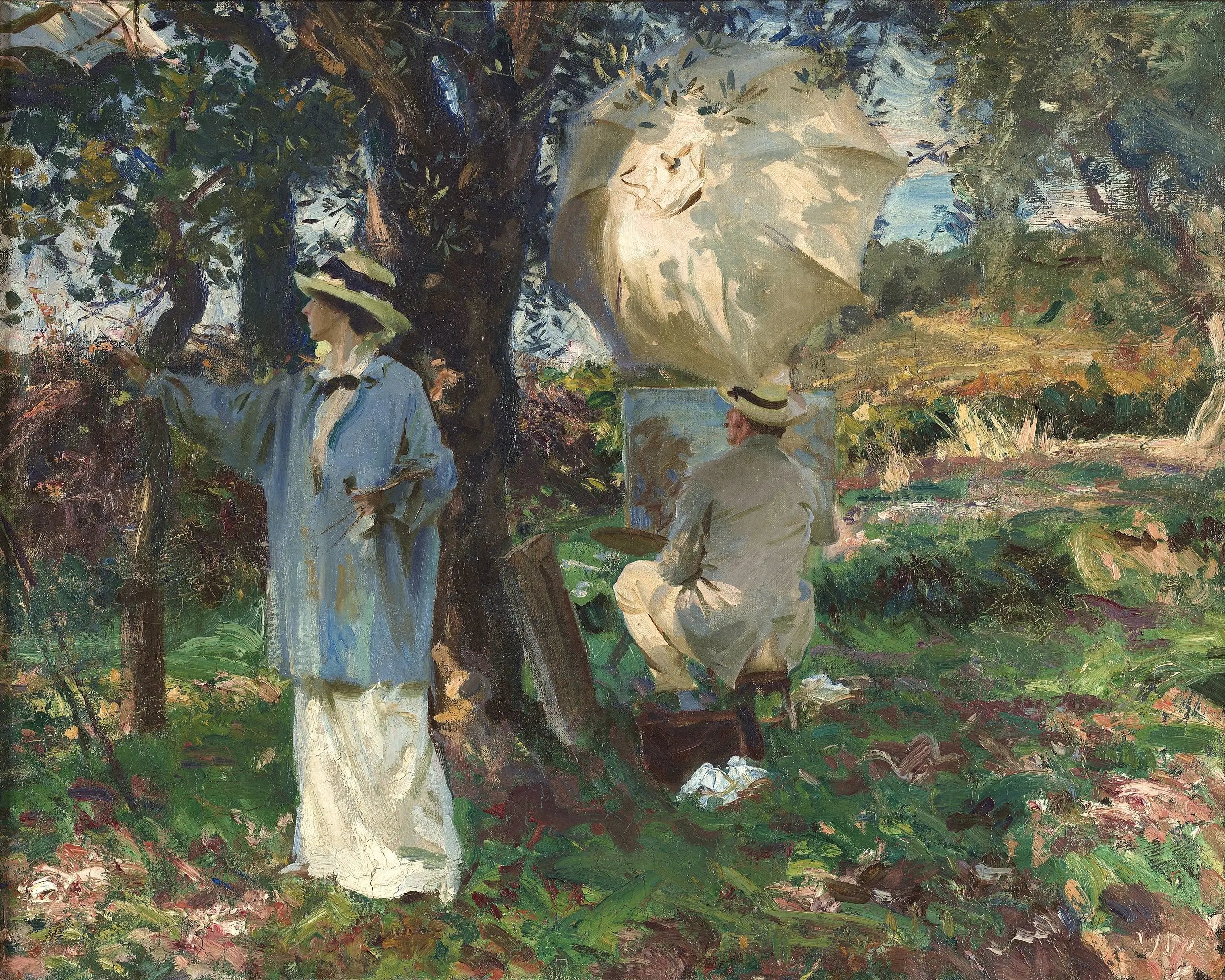 Reproduction du tableau « Les Croquis - John Singer Sargent » par Alpha Reproduction en peinture à l’huile