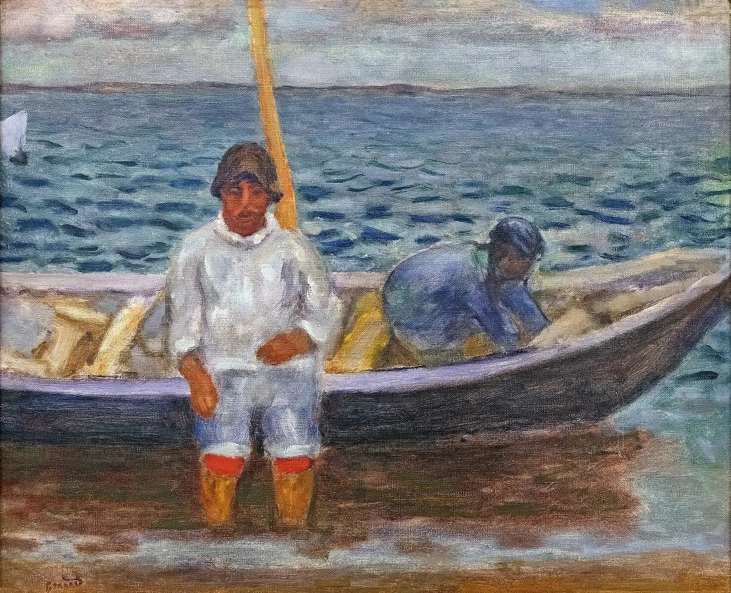 Reproduction du tableau « Les Pêcheurs - Pierre Bonnard » par Alpha Reproduction en peinture à l’huile
