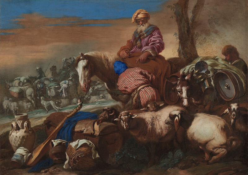 Le serment du serviteur d’Abraham - Giovanni Benedetto Castiglione