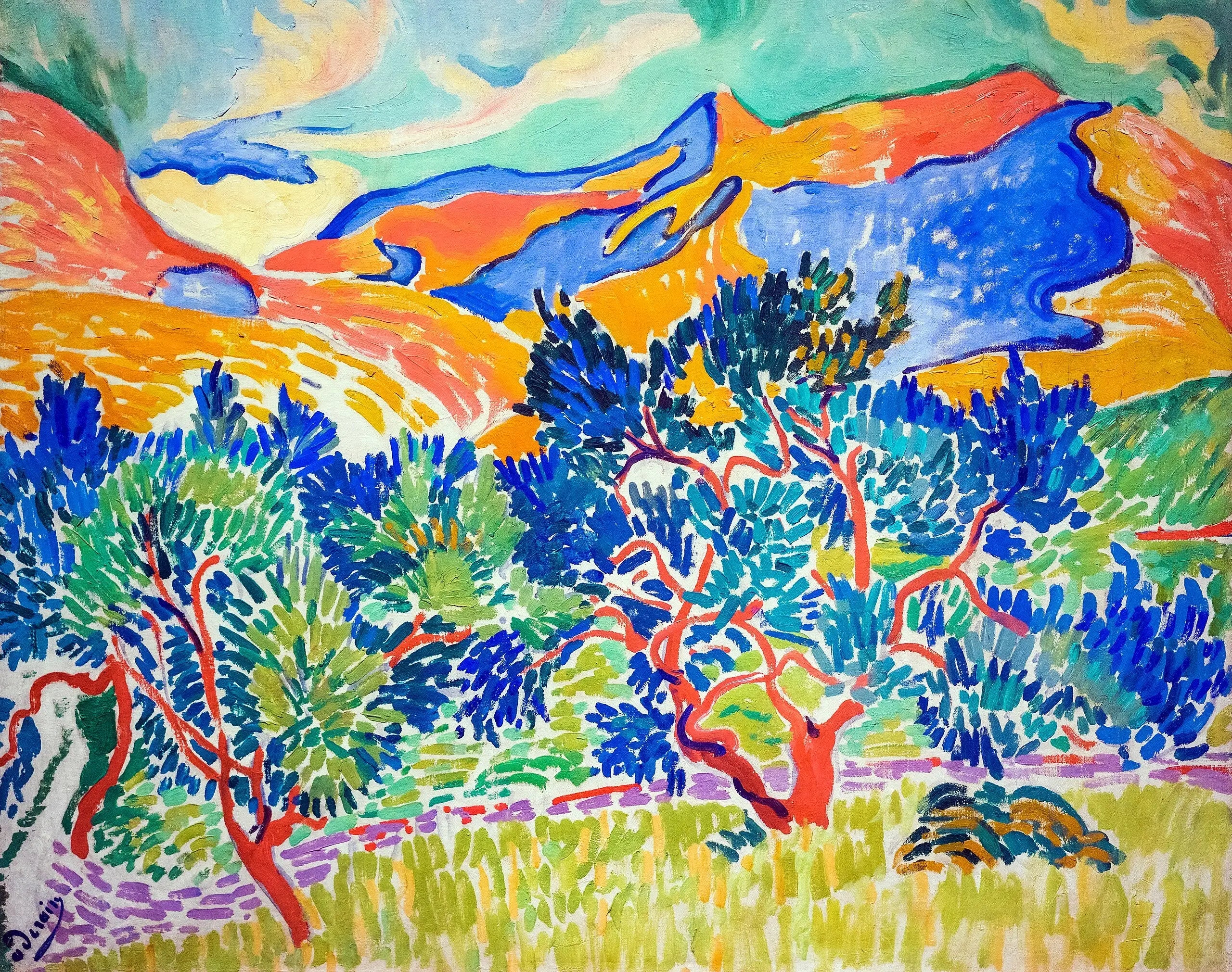 Montagnes à Collioure - André Derain - Alpha Reproduction