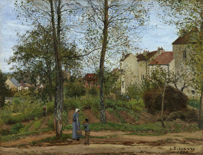 Reproduction du tableau « Paysage à Louveciennes, automne - Camille Pissarro » par Alpha Reproduction en peinture à l’huile