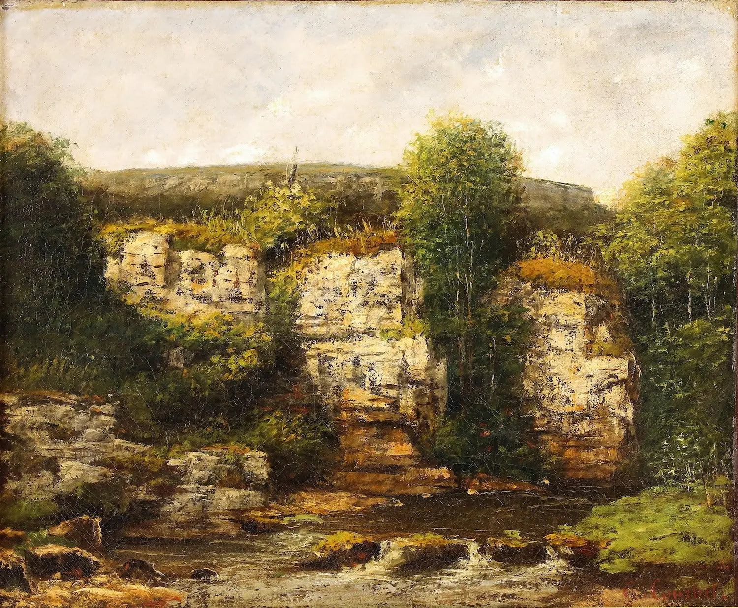 Paysage aux environs d’Ornans - Gustave Courbet - Alpha Reproduction