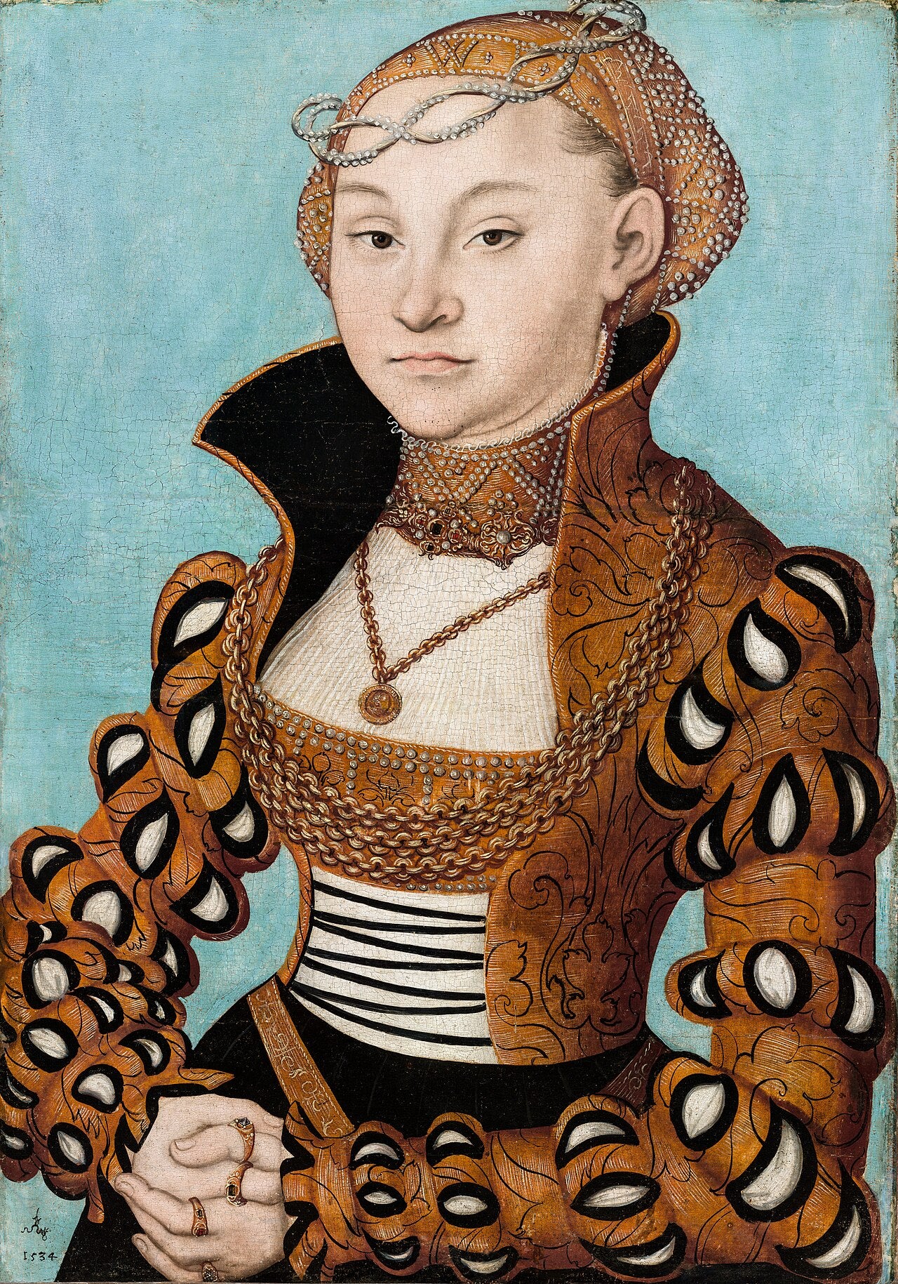 Portrait d'une noble dame saxonne - Lucas Cranach the Elder