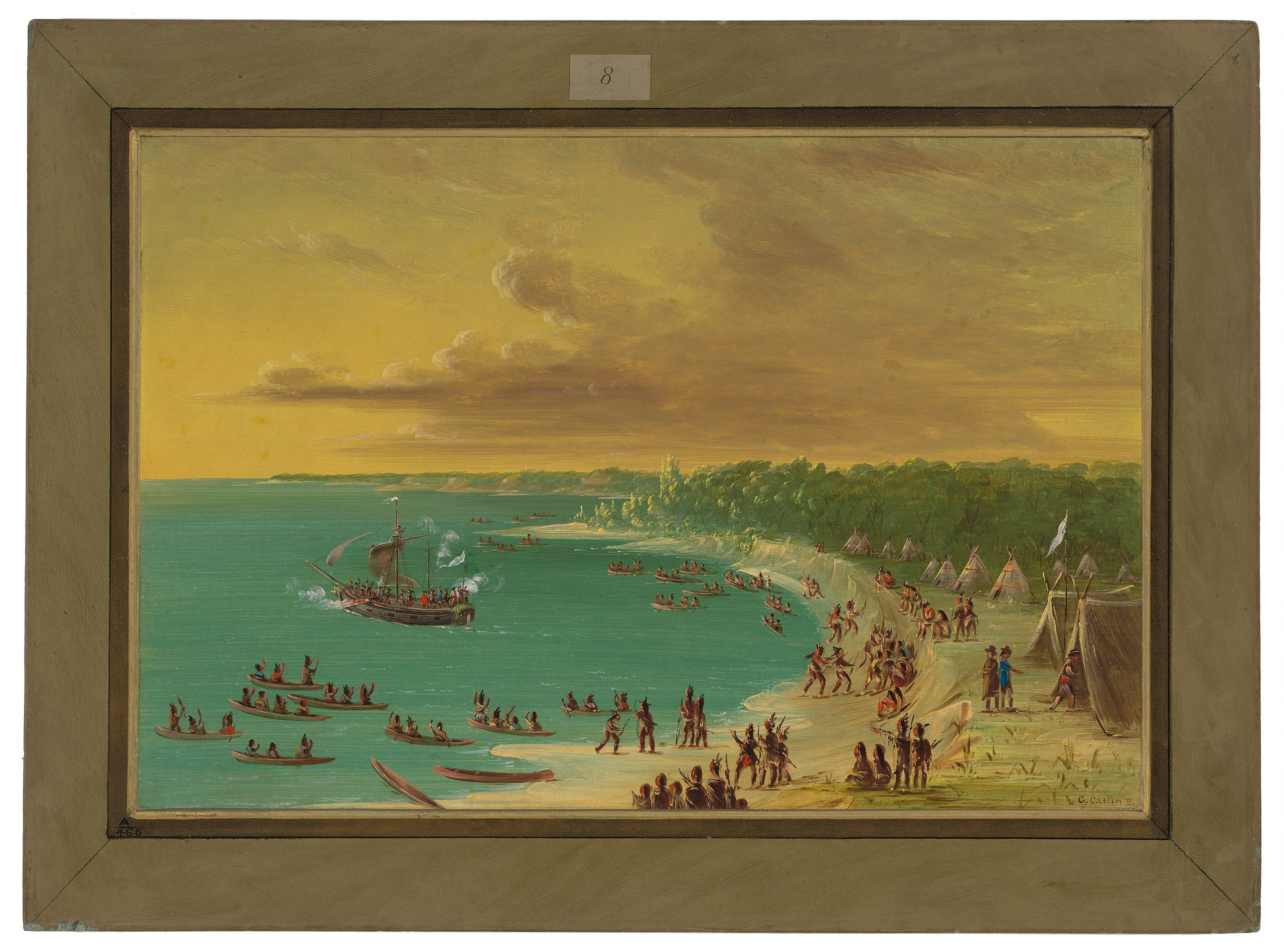 Première traversée du Griffin sur le lac Érié. 7 août 1679 - George Catlin