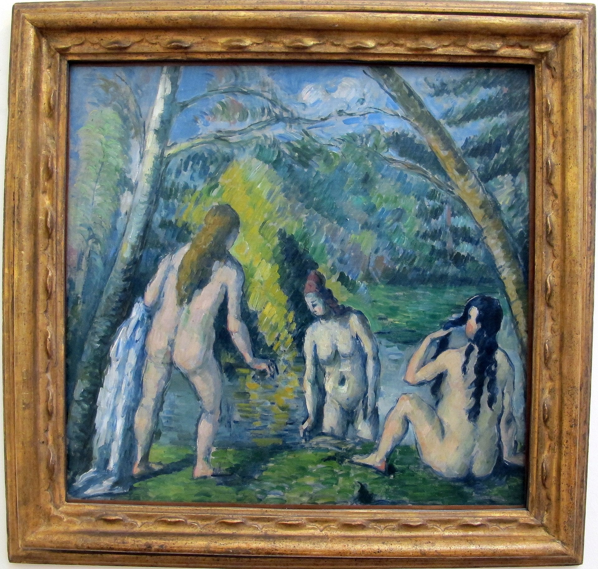 สามนักอาบน้ำ - Paul Cézanne