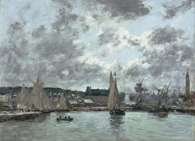 Reproduction du tableau « Trouville - Eugène Boudin » par Alpha Reproduction en peinture à l’huile