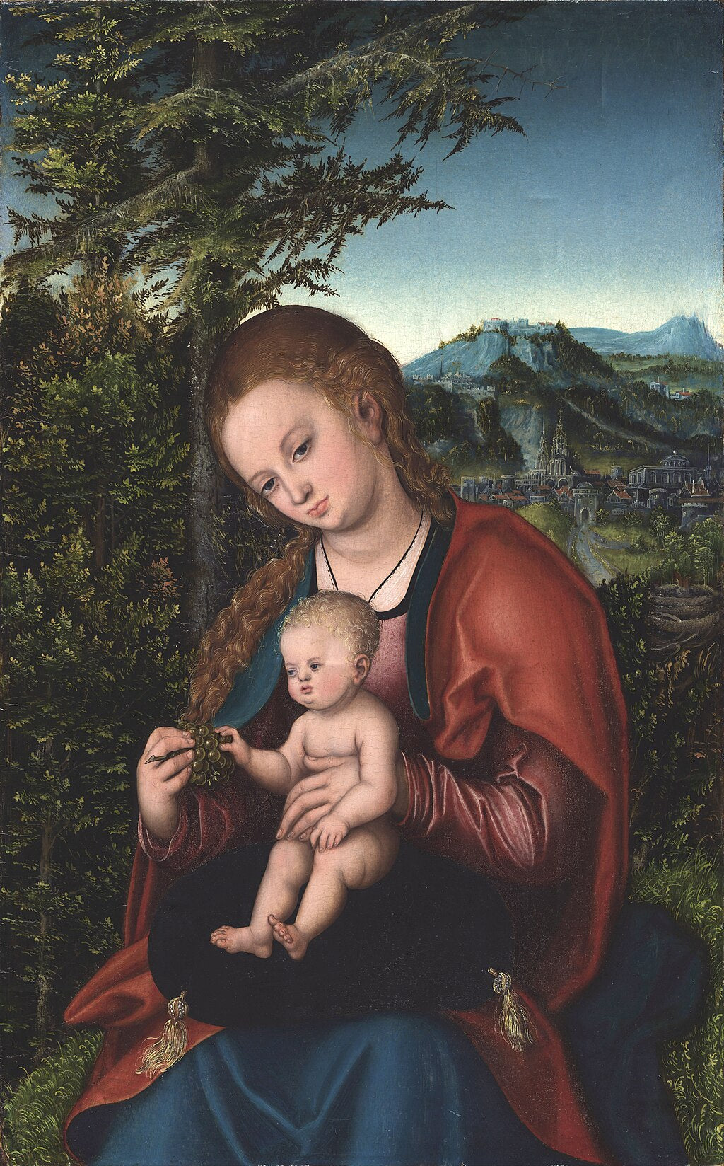 Vierge à l'Enfant dans un paysage - Lucas Cranach the Elder