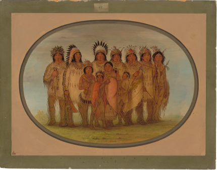 Indiens Ojibbeway à Paris - George Catlin