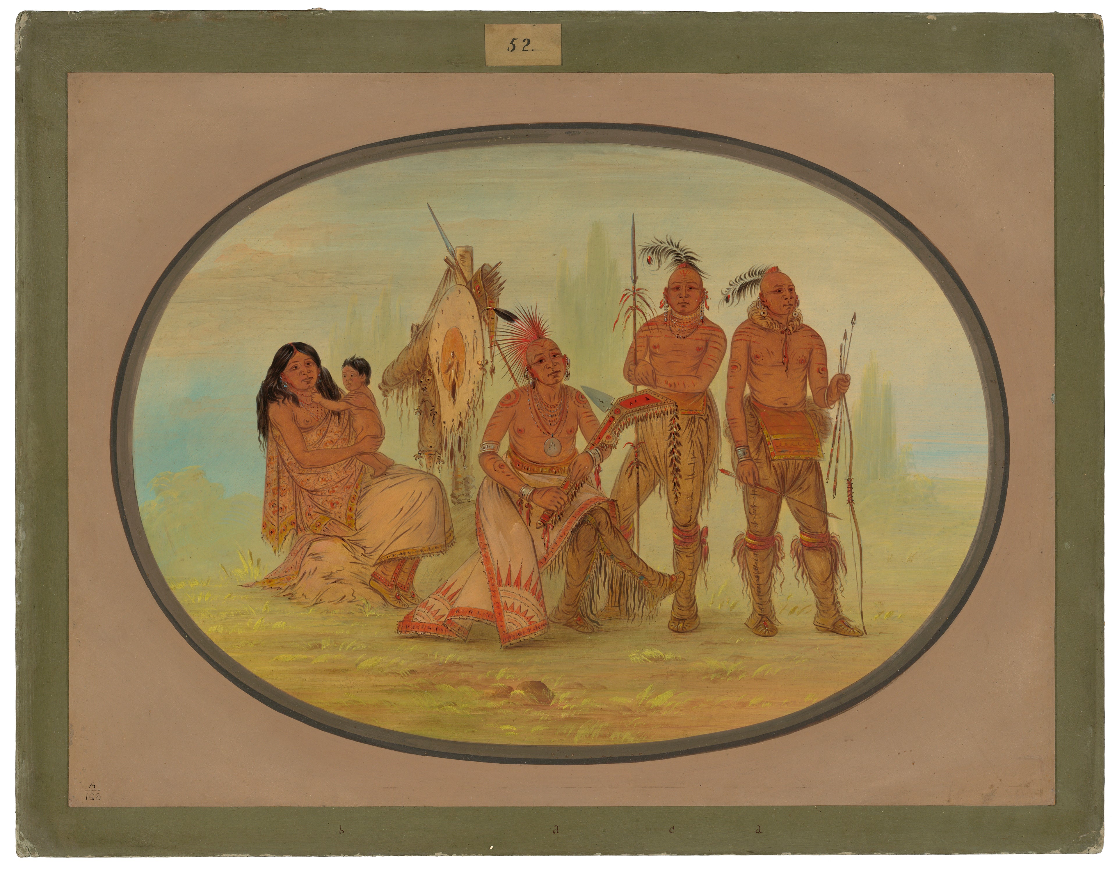 Indiens Osages - George Catlin