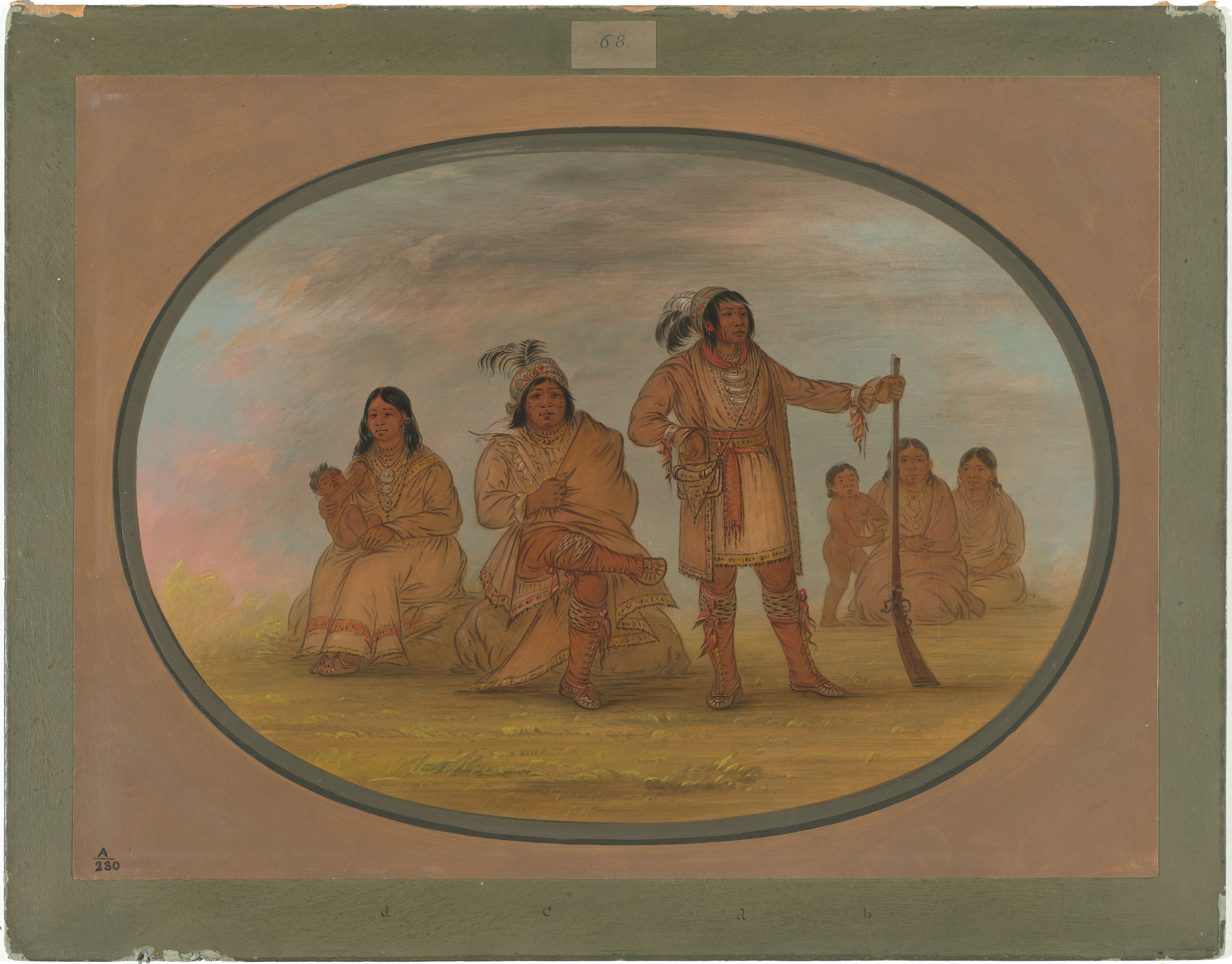 Osceola et quatre Indiens Séminoles - George Catlin