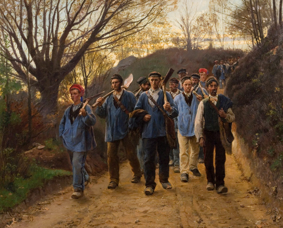 ชาวป่าเฟรนช์กลับจากการทำงาน - Peder Severin Krøyer