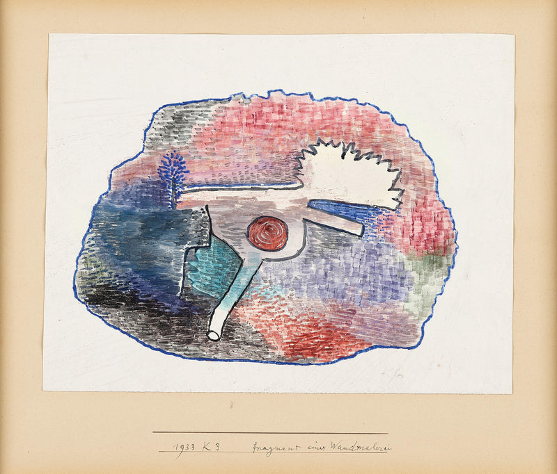 Fragment of a Mural painting - Paul Klee
