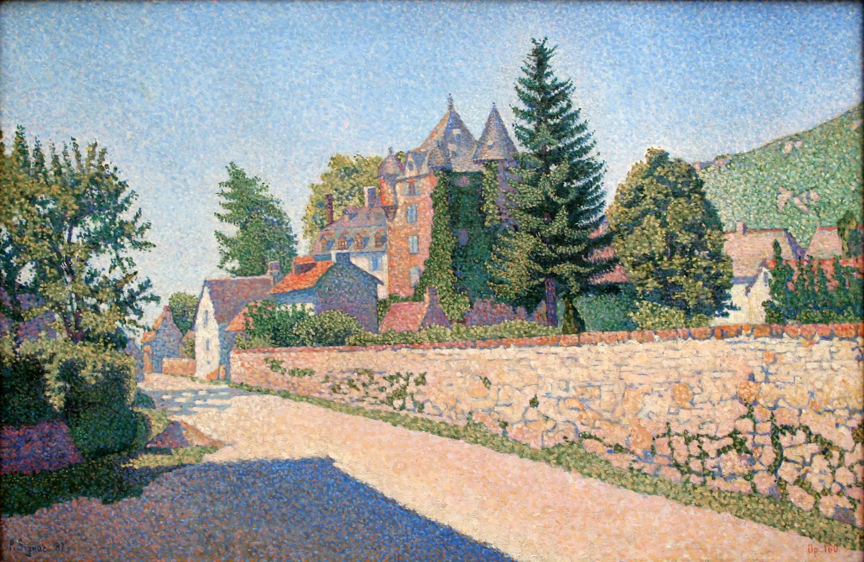 Reproduction du tableau « Château de Comblat - Paul Signac » par Alpha Reproduction en peinture à l’huile