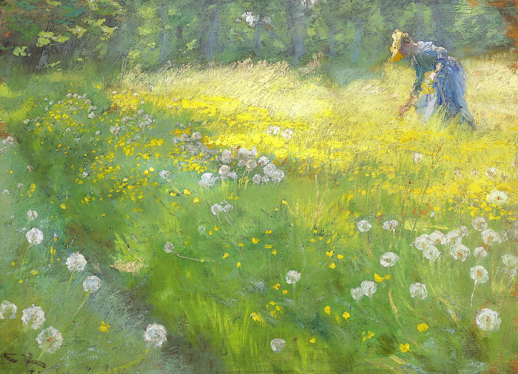 Fru Marie Krøyer ที่ Haven ที่ Skagen - Peder Severin Krøyer