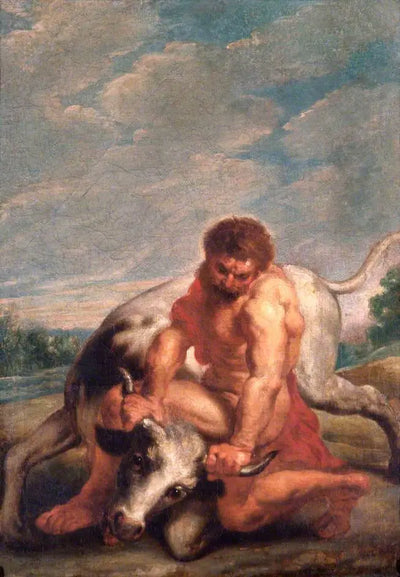 Hercule luttant contre Achéloos sous la forme d’un taureau - Peter Paul Rubens - Alpha Reproduction