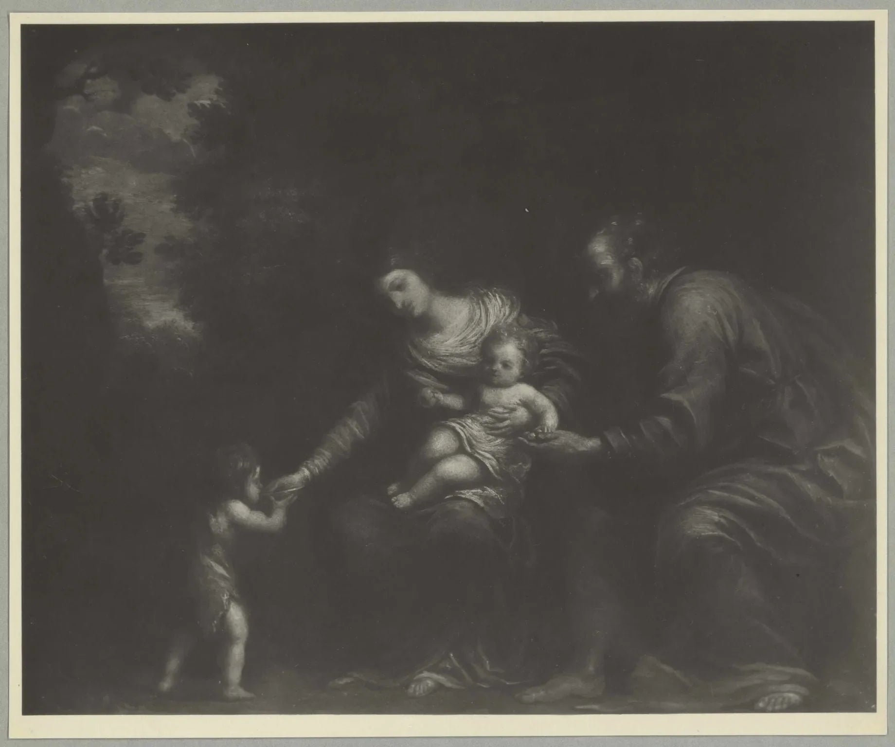 La Sainte Famille dans un paysage - Pier Francesco Mola image 1 reproduction artisanale de tableau