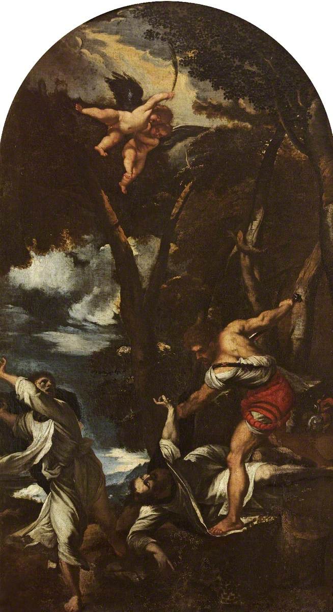 L'assassinat de saint Pierre le martyr (d'après Titien) - Pier Francesco Mola
