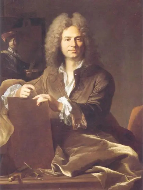 ภาพเหมือนของ Pierre Drevet - Hyacinthe Rigaud