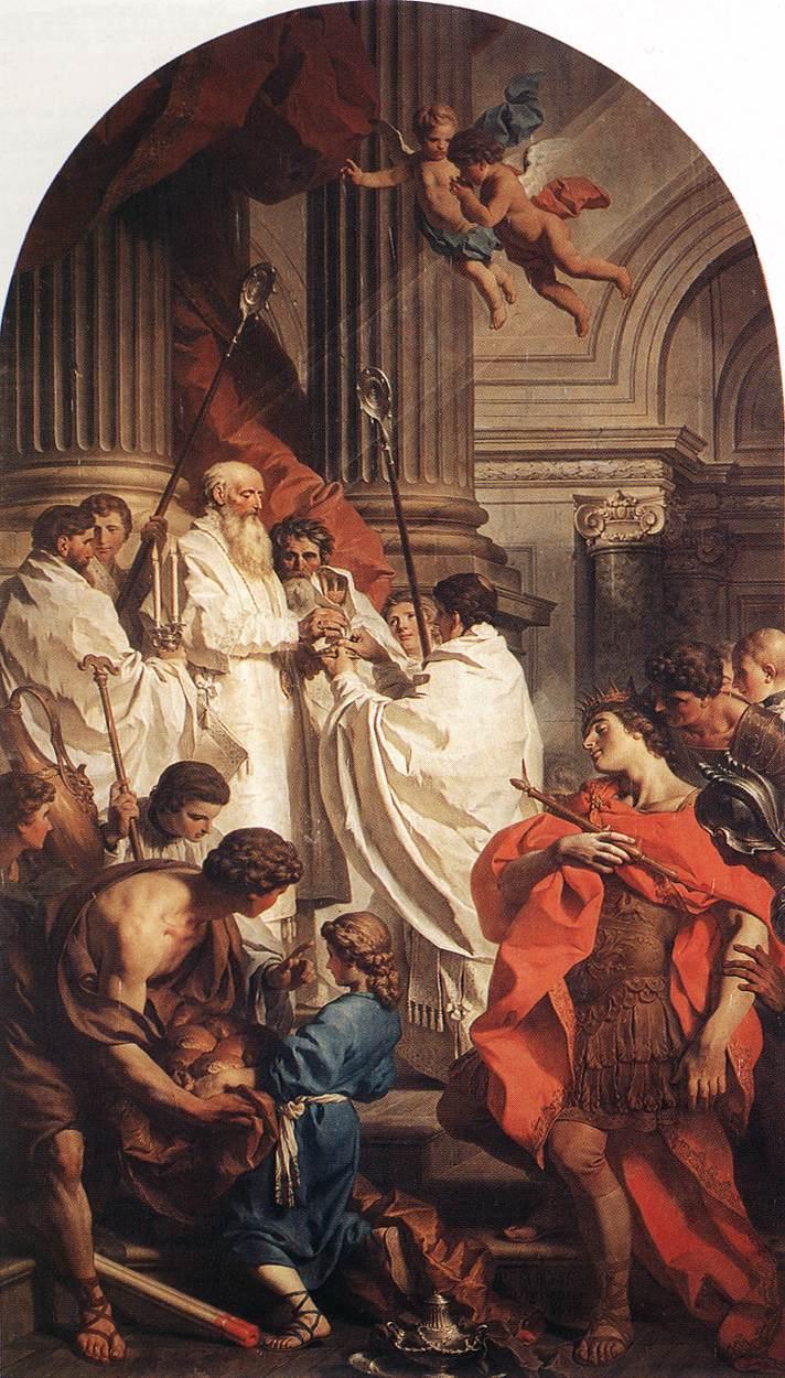 Saint Basile célébrant la messe devant l'empereur Valens - Pierre Subleyras