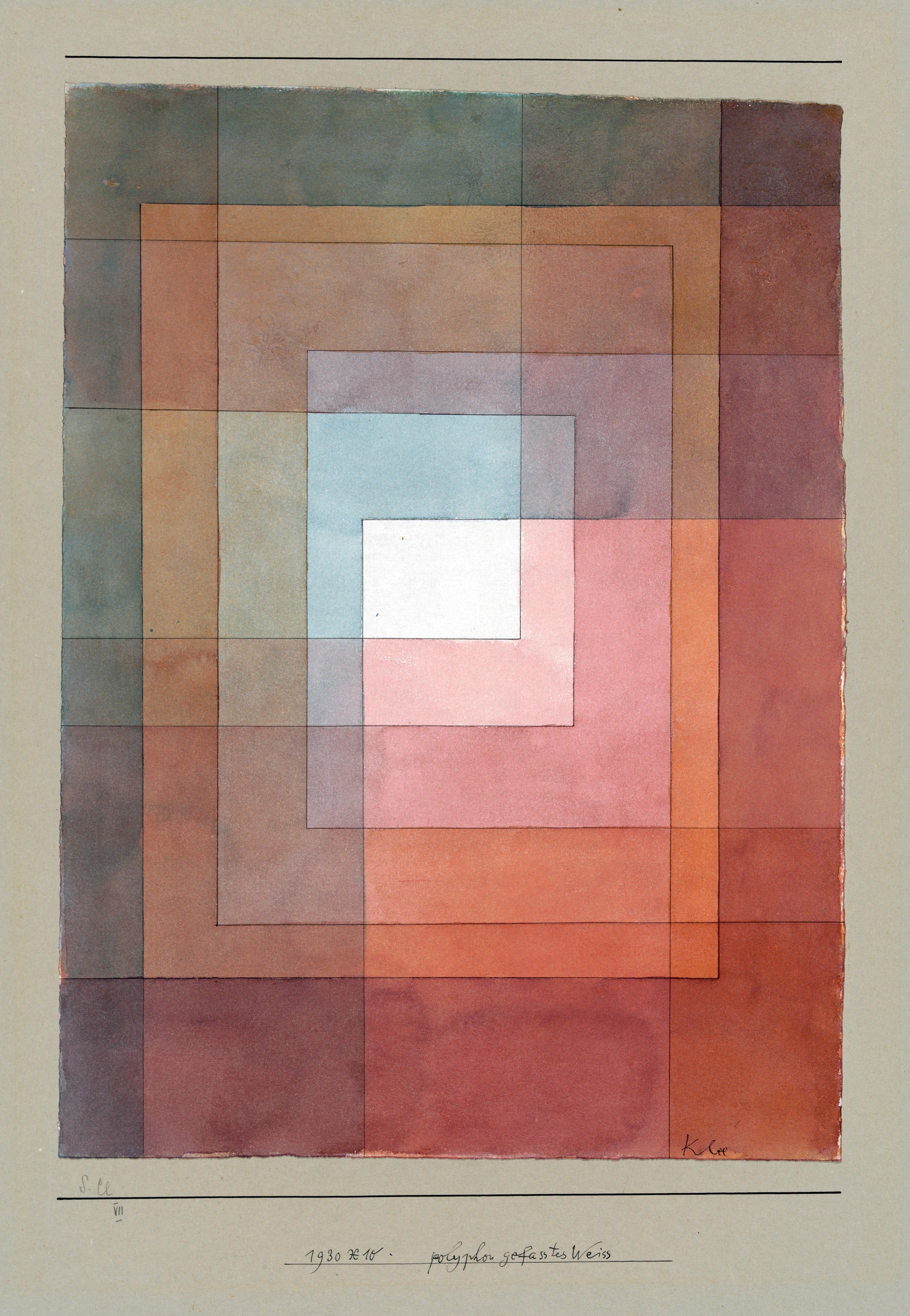 Blanc polyphoniquement serti — Paul Klee