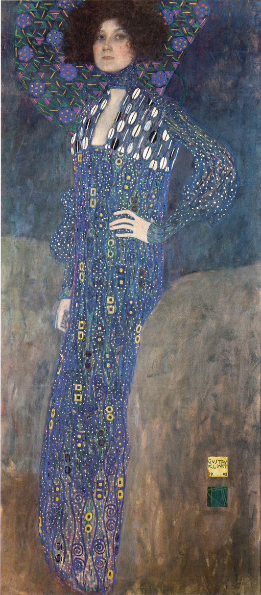 💙 ภาพเหมือนของ Emilie Flöge – Gustav Klimt (1902)