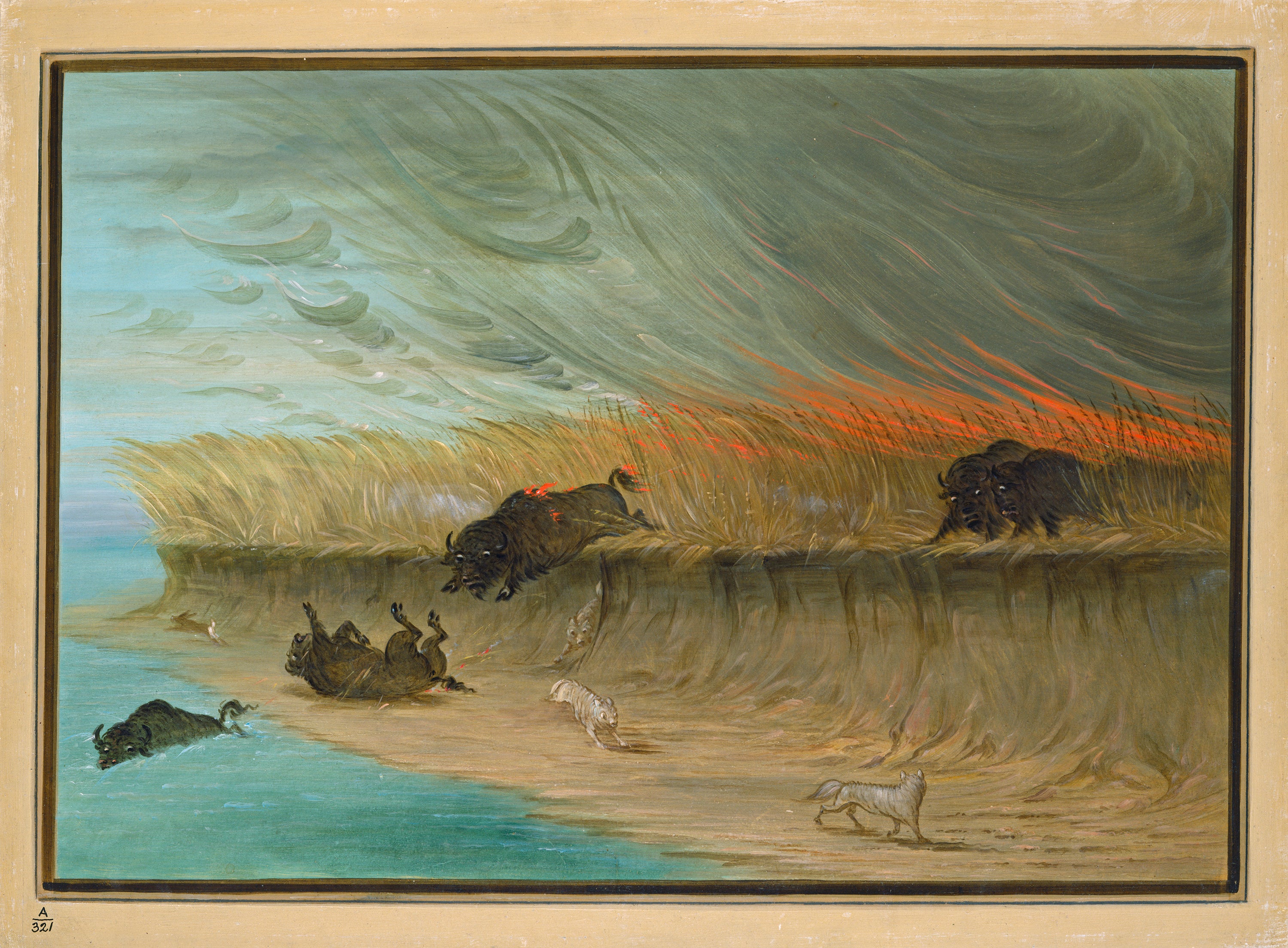 Prairies en feu - George Catlin