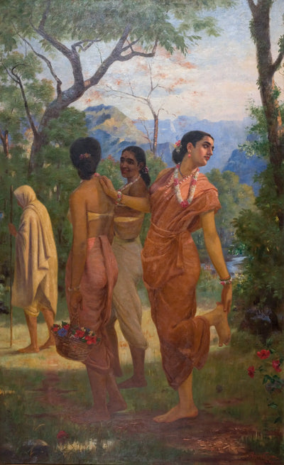 Shakuntala - Ravi Varmâ - Alpha Reproduction