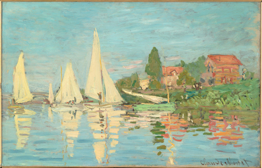 🎨 การแข่งขันเรือใบที่อาร์ฌ็องเตย – โคลด โมเนต์, ประมาณปี 1874
