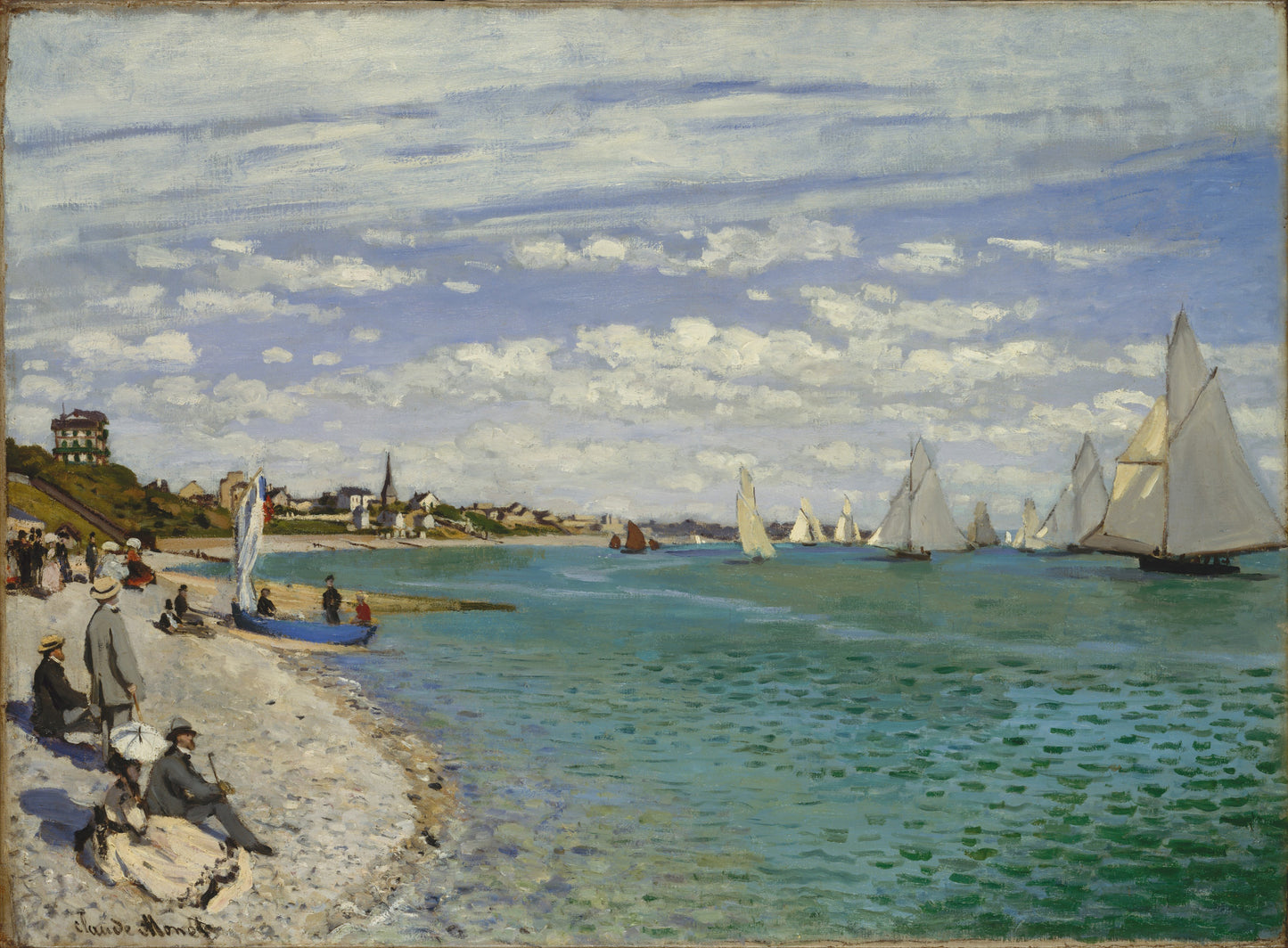 ⛵ การแข่งขันเรือใบที่ Sainte-Adresse – Claude Monet (1867)