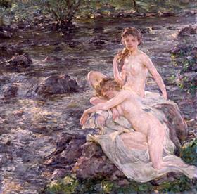 Les baigneurs - Robert Lewis Reid - Alpha Reproduction
