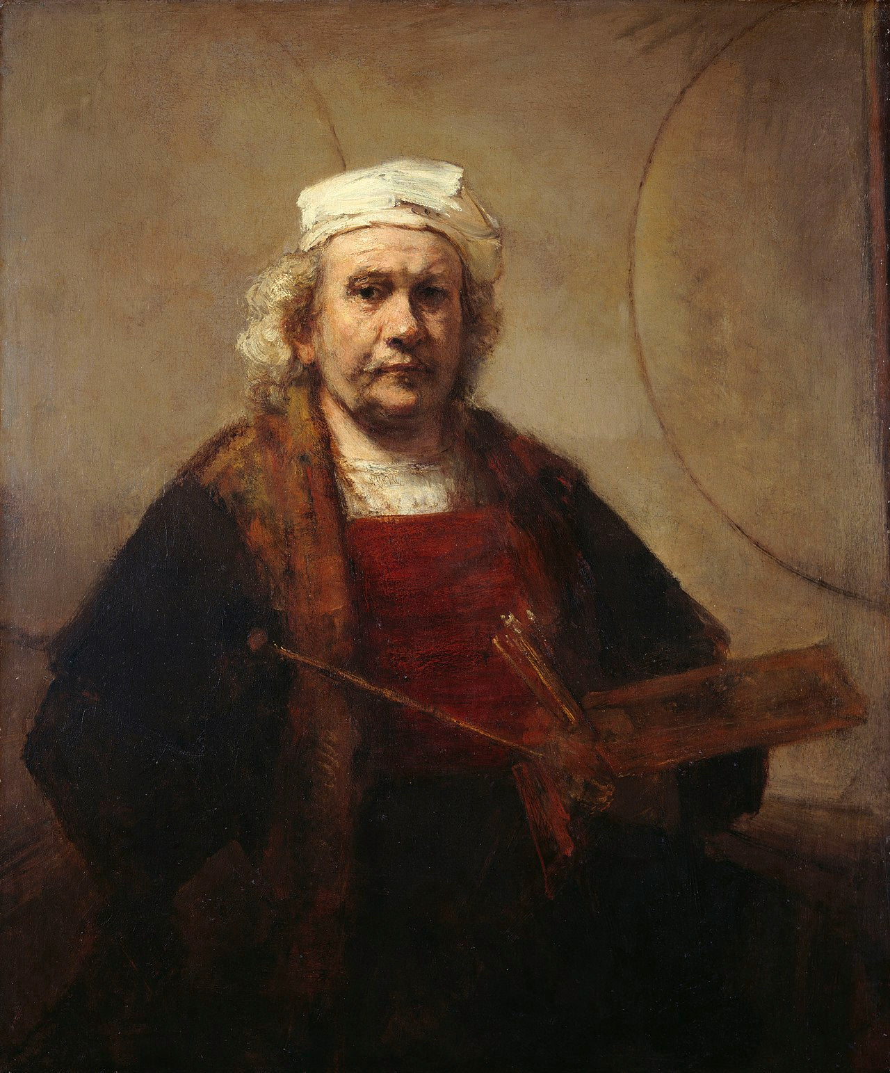ภาพเหมือนตนเองกับวงกลมสองวง - Rembrandt van Rijn