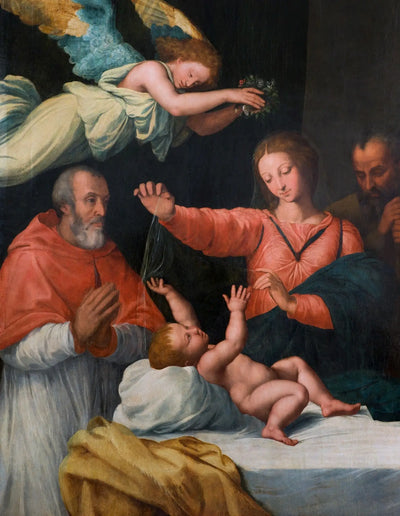 ’Madonna del Velo’ avec le cardinal Paolo Emilio Sfondrati. - Guido Reni - Alpha Reproduction