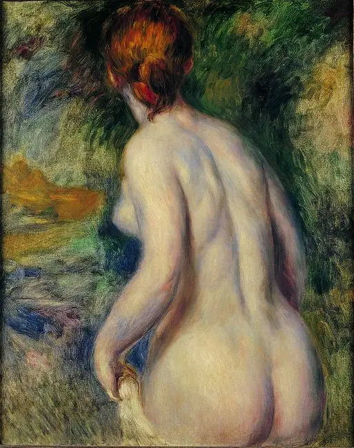 Reproduction du tableau « Nu vu de dos - Pierre-Auguste Renoir » par Alpha Reproduction en peinture à l’huile