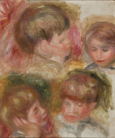 Reproduction du tableau « Quatre têtes - Pierre-Auguste Renoir » par Alpha Reproduction en peinture à l’huile