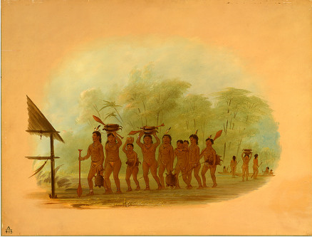 Retour d'une chasse à la tortue - Connibo - George Catlin