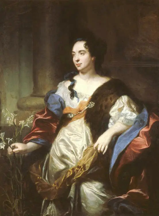 ภาพเหมือนของ Marie Cadenne ภรรยาของนักปั้น Desjardins - Hyacinthe Rigaud
