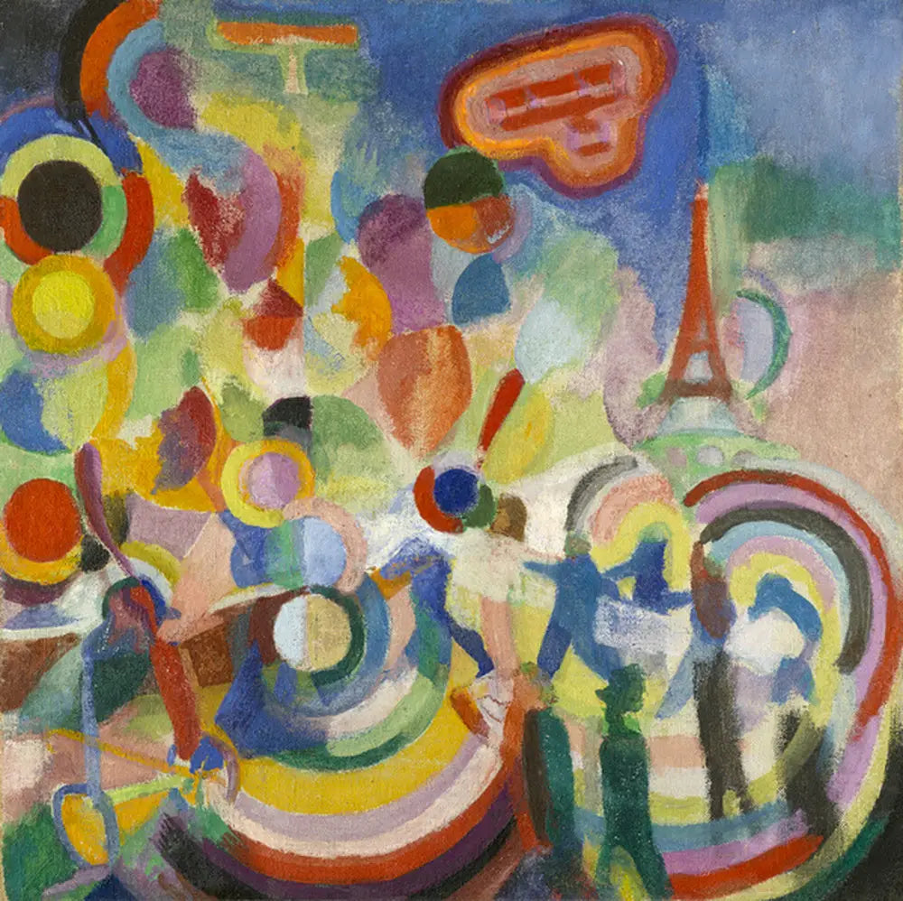 Reproduction du tableau « Hommage à Blériot - Robert Delaunay » par Alpha Reproduction en peinture à l’huile
